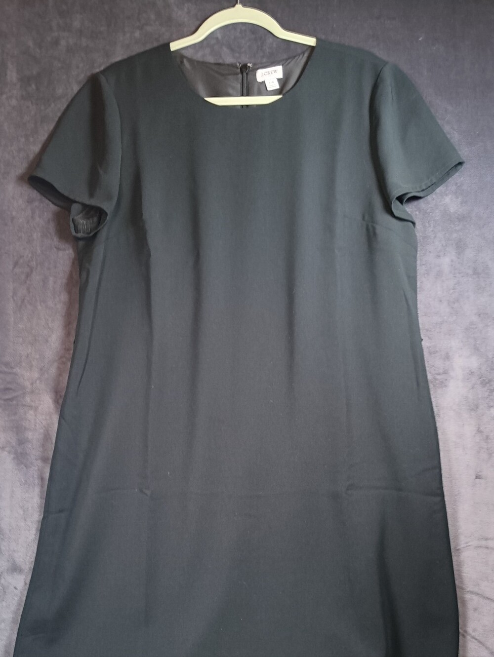 J. Crew Straight Black Lined Shift Dress
